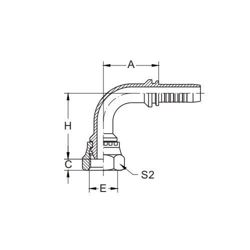 22191-90° BSP Naaras Multiseal