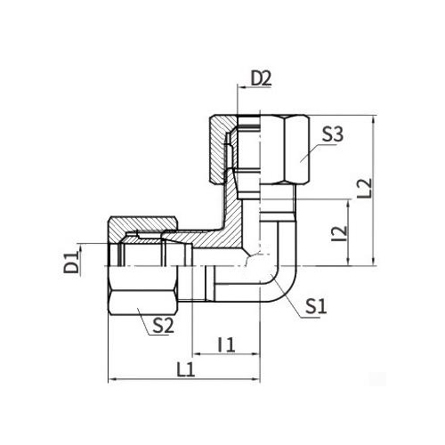 DIN 90° Metric Uros 24°L.T.