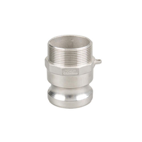 Tyypin F ruostumattomasta teräksestä valmistettu uros Camlock Adapter X -uros